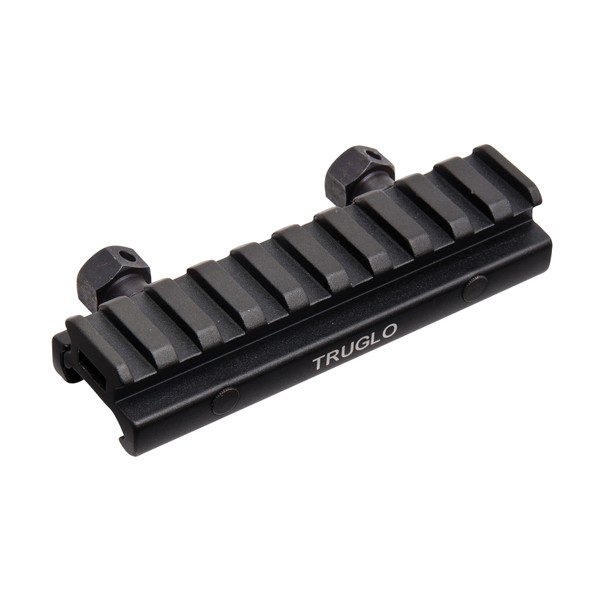 TRUGLO Black Picatinny Riser Mount