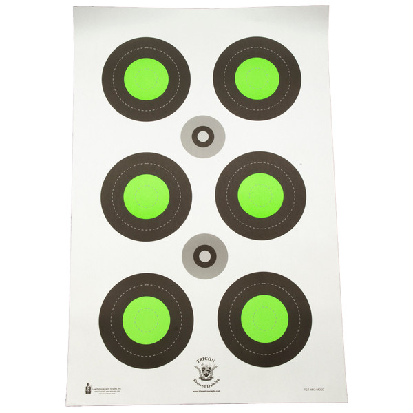 Action Target Trident Bullseye Green 100 Pack