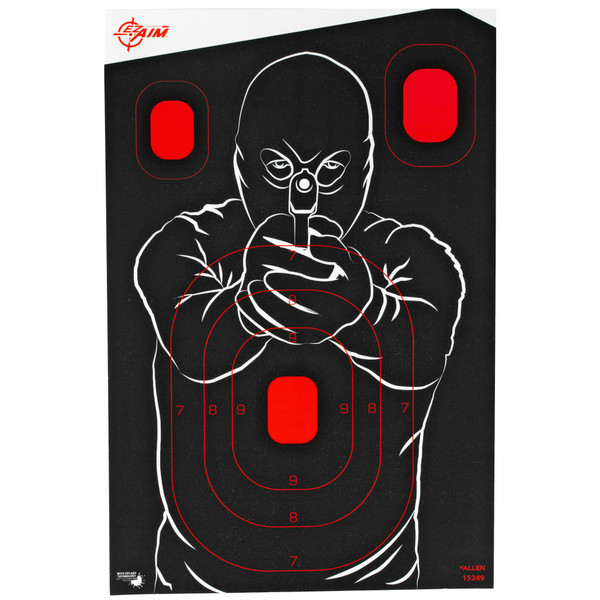 Allen EZ Aim 12"x18" Bad Guy Target Pack (5 Count)