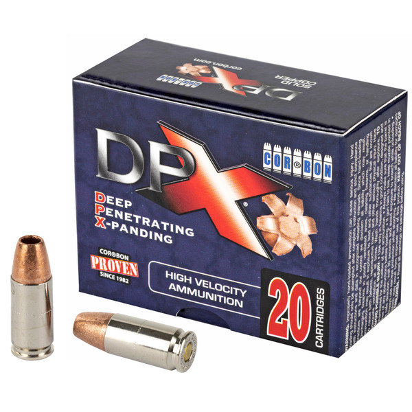 CORBON DPX 9MM+P 115GR Ammunition - 20 Rounds/500 Rounds