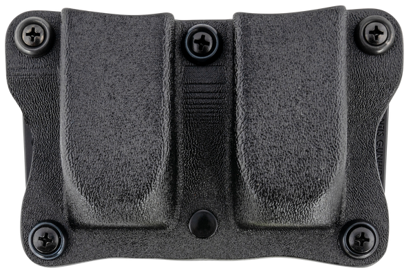 DeSantis Gunhide Quantico Double Mag Pouch for Sig P365, Ambidextrous, Black Kydex, Belt Clip 1.50"