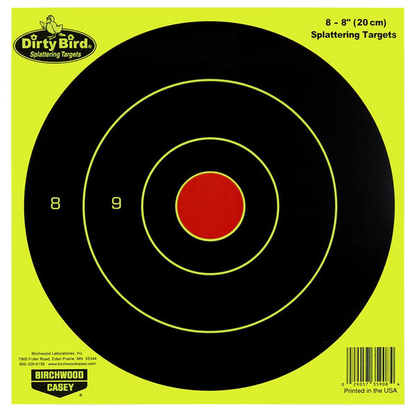 Birchwood Casey Dirty Bird Bullseye Target Pack - 50 Sheets