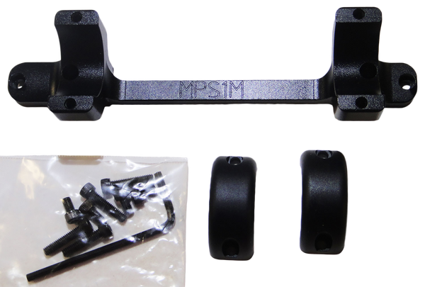 DNZ MPS1M Game Reaper Scope Mount/Ring Combo for Mossberg - Matte Black 1"