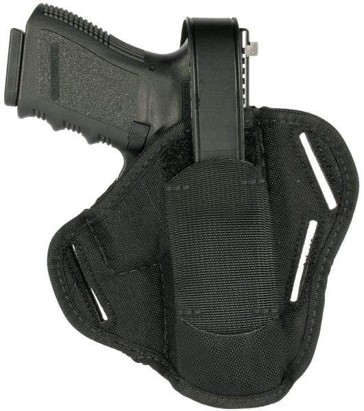 Blackhawk Pancake OWB Holster for Large Semi-Auto, 4-4.50" Barrel, Ambidextrous, Black Cordura Nylon