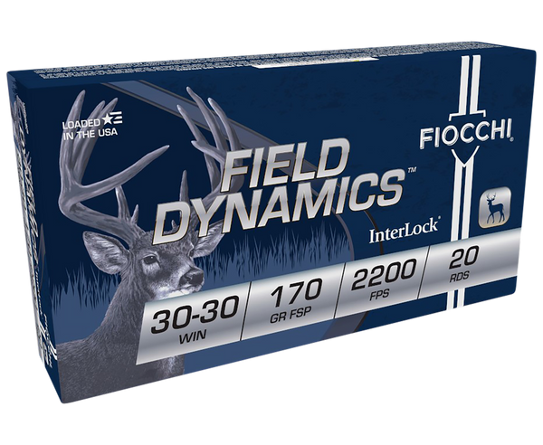 Fiocchi Field Dynamics 30-30 Win 170gr Soft Point Ammo - 20/Box