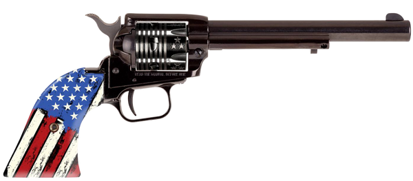 HER RR22B6-US07 Revolver .22LR 6.5" 6-Round Engraved/Flag Design