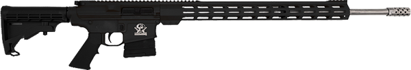Great Lakes Firearms GL10243SSBLK AR-10 .243 Win Rifle with Stainless Barrel and Black Hogue Stock