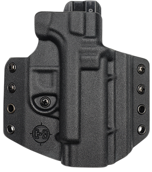 C&G Holsters Covert OWB Black Kydex Belt Loop for Glock 19/23/45