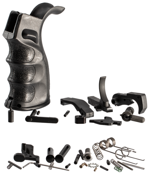 TacFire AR-10 Lower Parts Kit .308 Win with Black Pistol Grip
