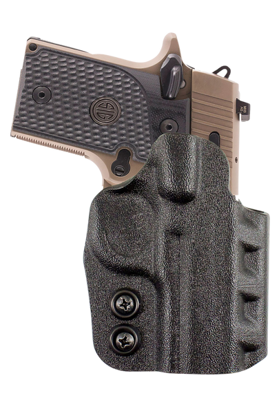 DeSantis Gunhide Cazzuto OWB Black Kydex Paddle Holster for S&W M&P 9 Shield EZ - Right Handed