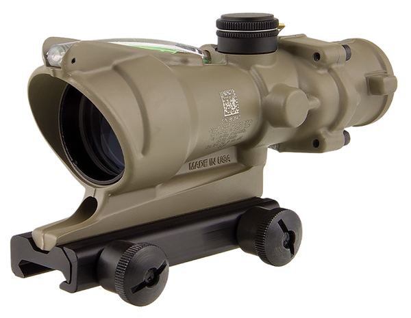 Trijicon ACOG 4x32mm FDE Scope with Horseshoe Reticle