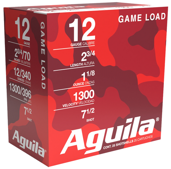 Aguila 12 Gauge Competition & Target Ammo - 1oz 7.5 Shot, 25 Rounds per Box