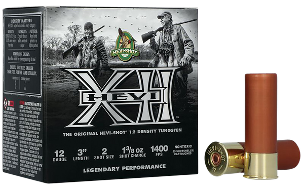 HEVI-Shot HS51204 12 Gauge Tungsten 4 Shot Ammo - 25 Box/10 Case
