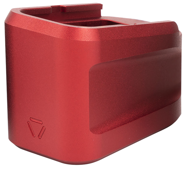 Strike Industries Red Extended Mag Plate for Glock G19 6061 T-6 Aluminum