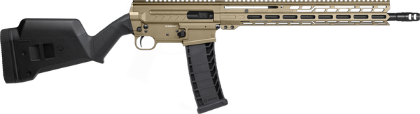 CMMG Dissent BR4 9mm Luger, 10+1, 16.10" Black Nitride Barrel, Coyote Tan Cerakote, Magpul SGA Stock