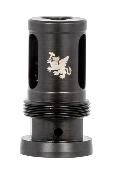 Griffin Armament Taper Mount Hammer Comp 30 Cal, 5/8"-24 Threads, Stainless Steel
