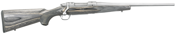 Ruger 17107 Hawkeye Compact .223 Rem Stainless Steel with Black Laminate Stock