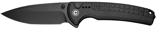 Civivi Sentinel Strike II Folding Knife with Black Stonewashed Nitro-V Blade and Textured FRN Handle