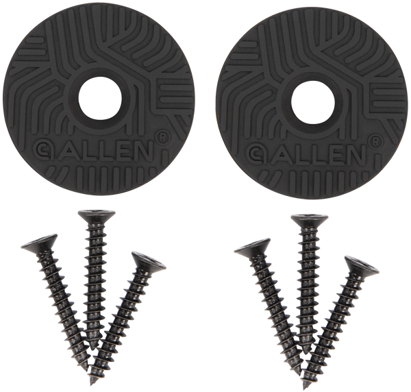 Allen 5649 Disc Gun & Tool Magnet Set - Black Metal, Screw-On, 2-Pack