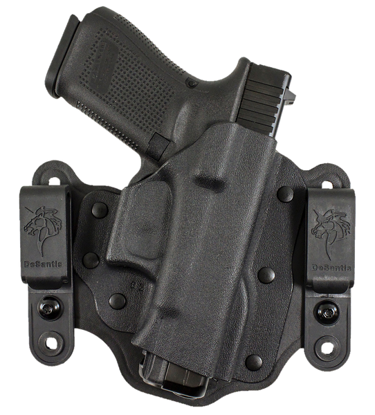 DeSantis Gunhide Intruder 2.0 IWB/OWB Holster for Glock 43/43X - Right Handed, Black Kydex