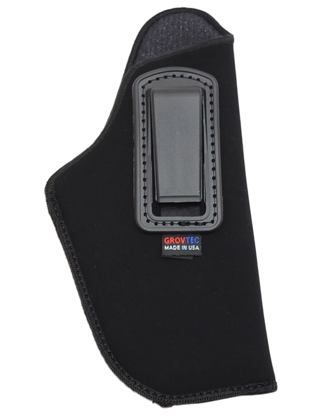 GrovTec US Inc GTHL14115R IWB Holster for Large Semi-Auto 3-4" Barrel, Right Hand, Black Suede