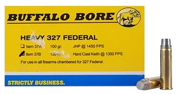 Buffalo Bore 327 Federal Mag 130gr Hard Cast Ammo - 20 Rounds/Box
