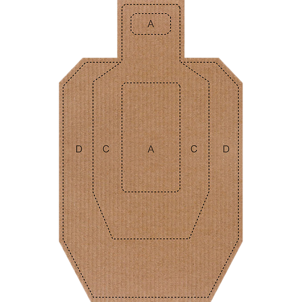 IPSC-CB Cardboard Targets 18"x30" 100 Pack