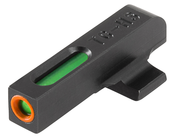 TruGlo TFX Pro Tritium & Fiber Optic Front Sight - Black/Green with Orange Outline