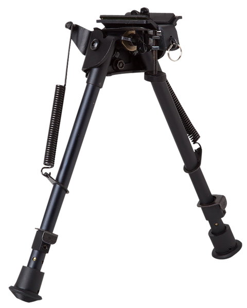 Firefield FF34024 Compact Bipod 9-14" Black Aluminum with Swivel Stud and Picatinny Rail Adapter