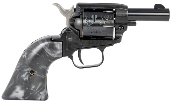 Heritage Barkeep 22 LR Revolver with Black Pearl Grip and Engraved Cylinder