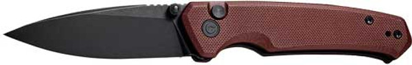 CIVIVI Altus 2.97" Knife - Burgundy G10/Black Stonewash Blade