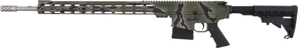 24" Stainless Steel Barrel 5-Round Pursuit Green AR10 Rifle .243 Win