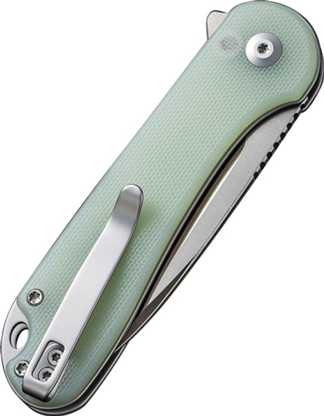 CIVIVI Elementum II Knife - Natural G10/Satin Finish, 2.96" Blade, Clam Pack