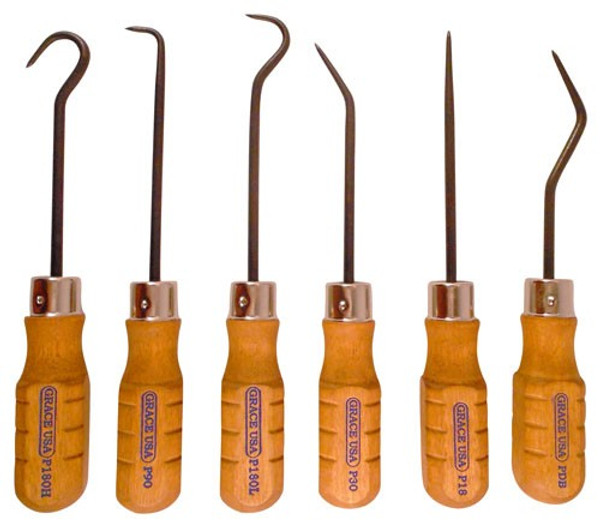6-Piece SteelGrace USA Hook & Pick Set