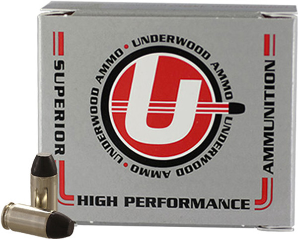 Underwood .380 ACP 100gr Hard Cast FN 20rd Box (10 Boxes per Case)