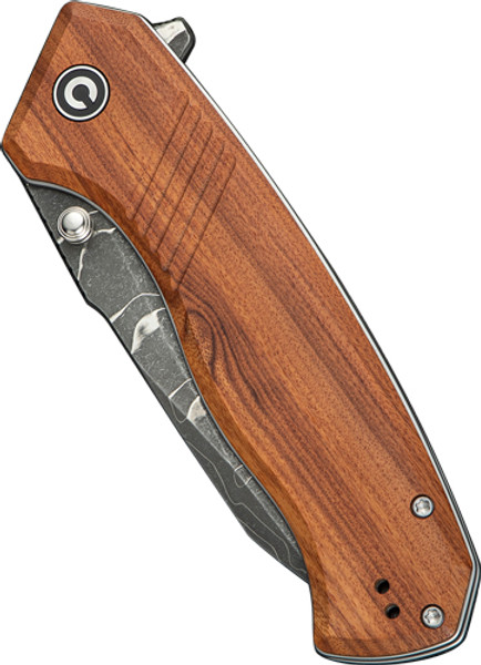 CIVIVI Placoide 3.67" Wood/Damascus Blade Liner Lock Knife