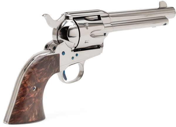 Nickel Plated 2-Piece Grip Stand MFG SAA .45 LC 5.5" Barrel