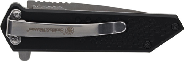 ASSIST TANTO 2.5" BLACK/SSS&W KNIFE - EXTREME OPS SPRING-ASSISTED