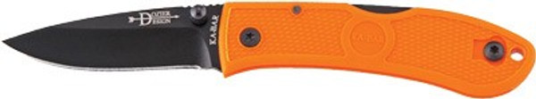 3" Blaze Orange KA-BAR Dozier Folding Hunter Knife