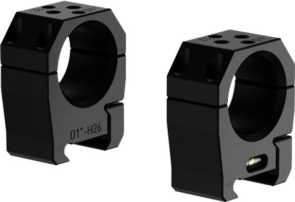 LOW BLACKAUDERE SCOPE RINGS PSR 1" - Precision Shooting Accessories