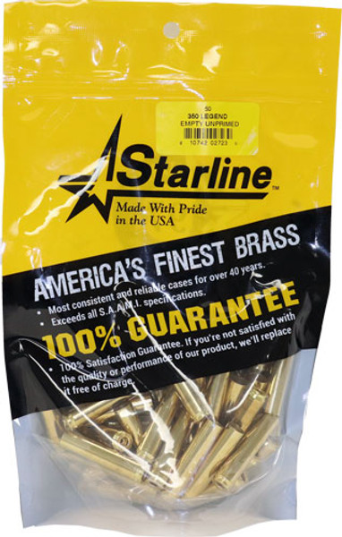 50 Pack HSM Brass 350 Legend Unprimed Cases