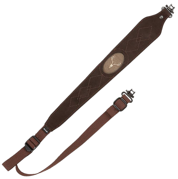 Allen 8140 Big Game Adjustable Rifle Sling - Brown Leather/Suede