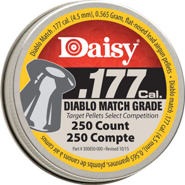 10-Pack Case of 250-Count Daisy Match .177 Pellets