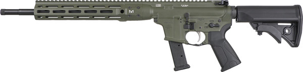LWRC IC Nine Carbine 9mm 16" OD Green/Black Stock 27-Round Magazine