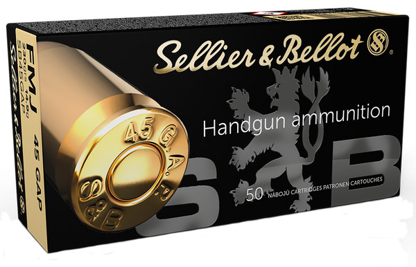 Sellier & Bellot SB45GAP 230gr FMJ Handgun Ammo - 50 Rounds per Box