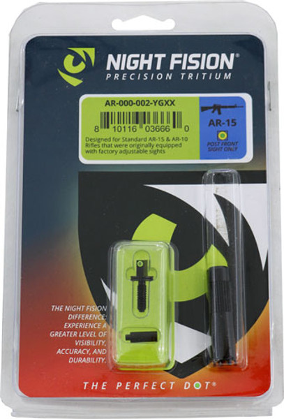 ADJUSTABLE POST YELLOW DOT SGNIGHT FISION AR-15/10 TRITIUM SIGHT