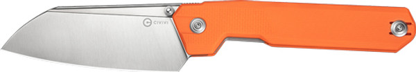 G-10 Satin Civivi Knife with 4.14" Blade in Orange