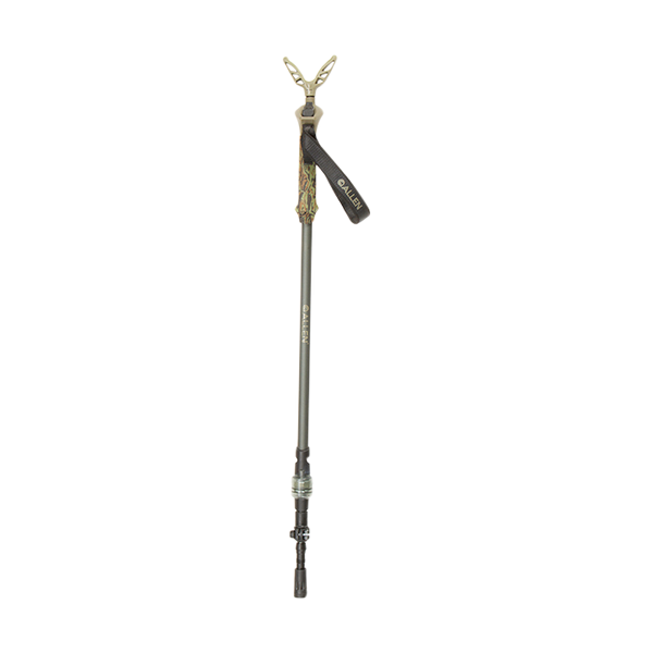 Allen 21447 Axial EZ-Stik Monopod: Matte Beetle Green Aluminum, 29-61" Adjustable Shooting Stick with Auto Slide & Post Attachment
