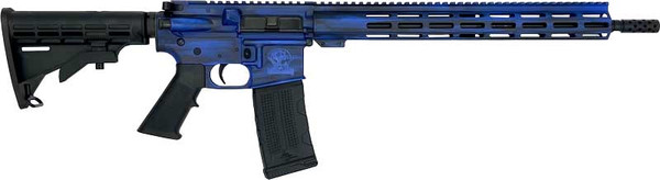 16" NIT BBL Royal Blue AR15 Battleworn .223 Wylde