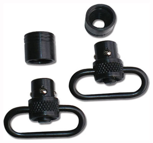 GrovTec Black 1" Push Button Swivel Set - 2 Pack